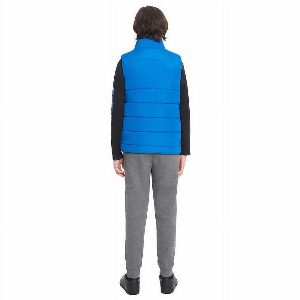 Puma‎ Youth Set Boy's Vest Long Sleeve Shirt PANTS 3pc  Blue Size X-Small (5/6) - Picture 4 of 6